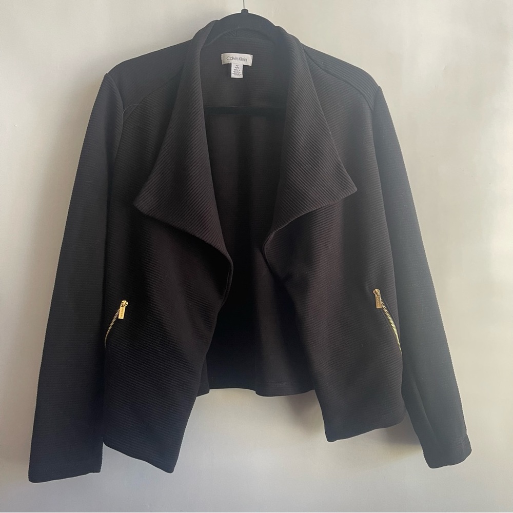Calvin Klein Open From Jacket Size Medium - image 2